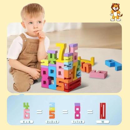 Gioco di apprendimento matematico in legno Montessori