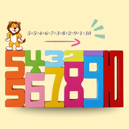 Gioco di apprendimento matematico in legno Montessori