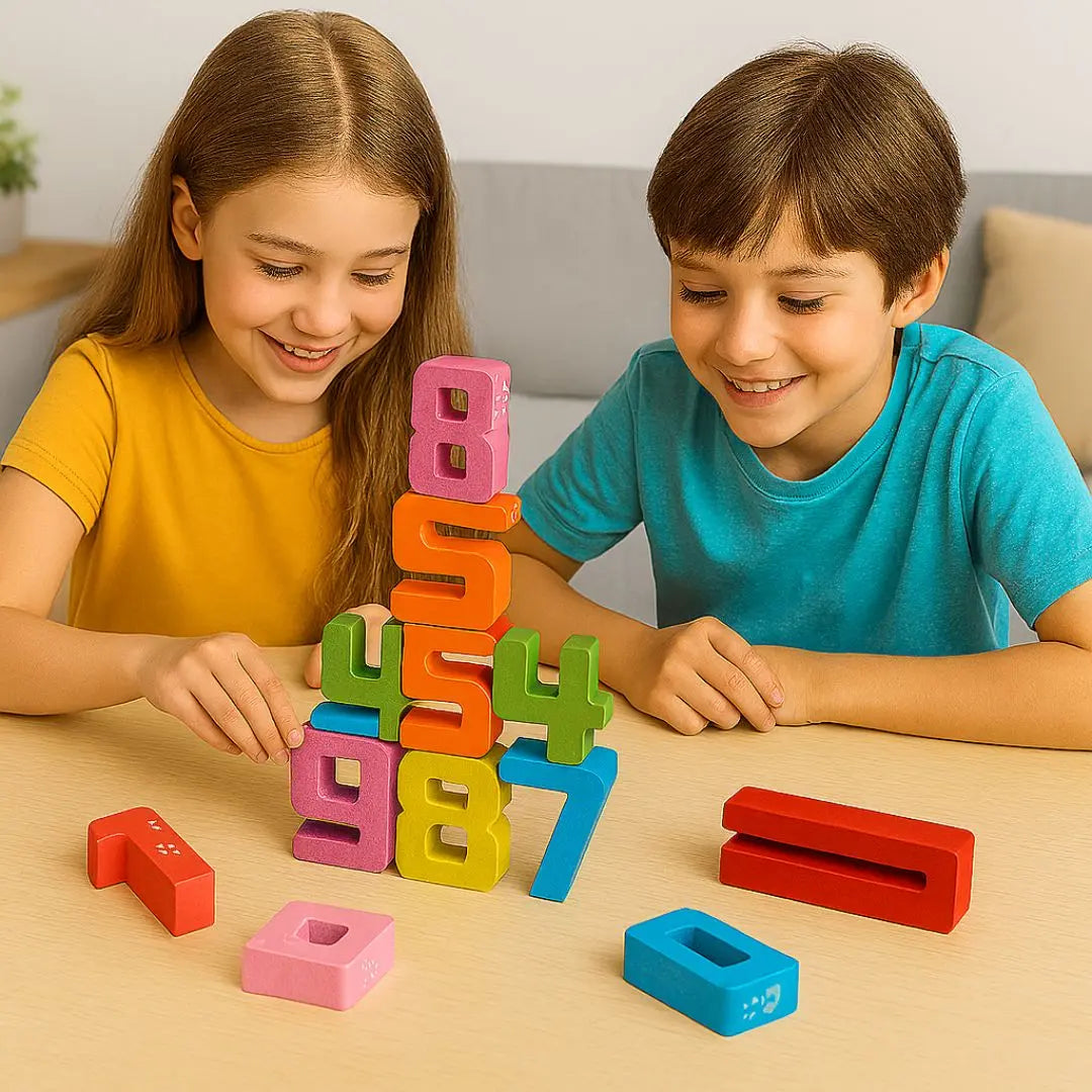 Gioco di apprendimento matematico in legno Montessori