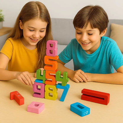Gioco di apprendimento matematico in legno Montessori